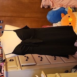 NWQT black keyhole mini dress